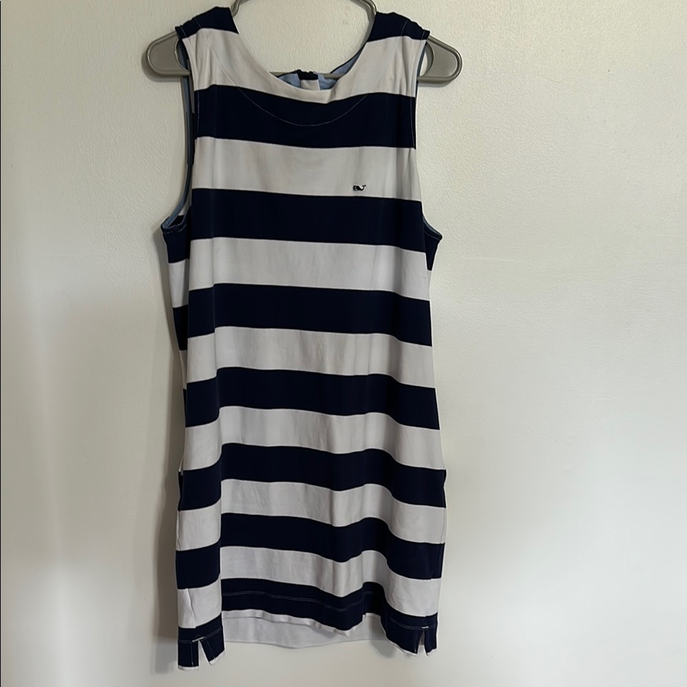 Vineyard Vines Blue and White Striped Dress